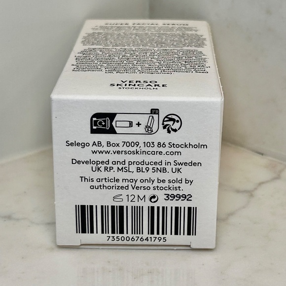 Verso Super Facial Serum - NIB - Full Size - Retinol - Vit C & E - 12M PAO - Picture 3 of 3